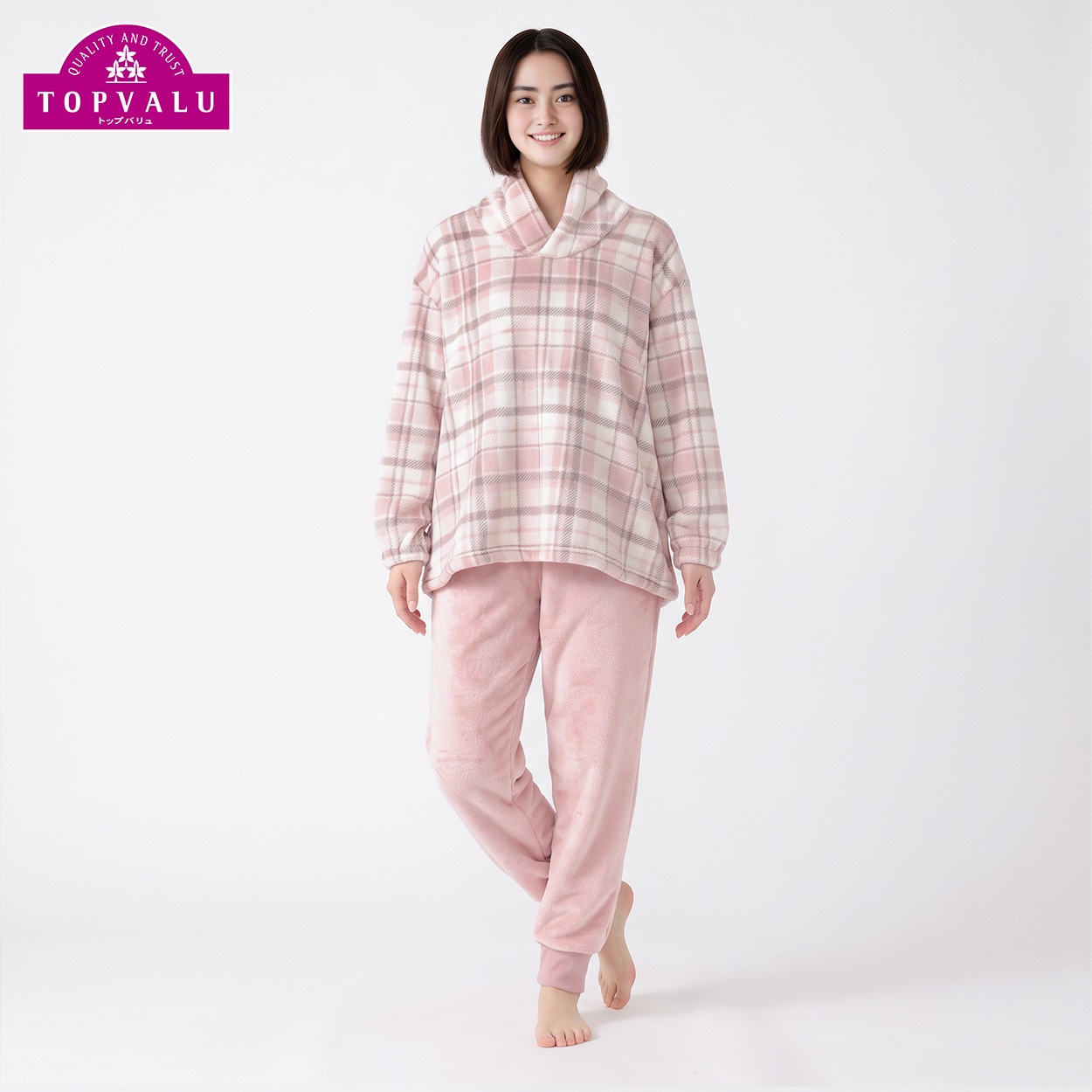 あたたかなめらかルームセット レディス トップバリュ PEACE FIT(ピースフィット)(ウスアカ-XL)