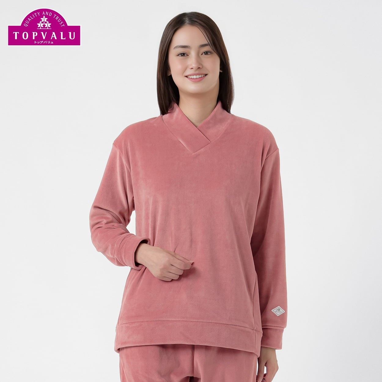 ベロアトップス レディス トップバリュ CELLIANT(セリアント)(ダークチェリーレッド-L)