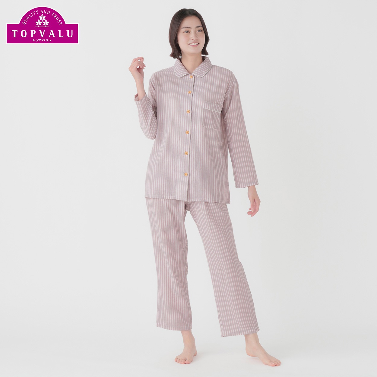 コットン100％ 二重ガーゼパジャマ レディス | イオンスタイル