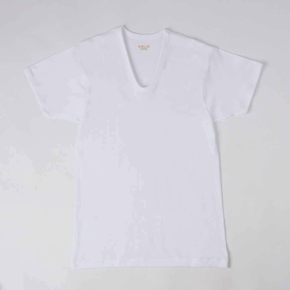 グンゼ 快適工房 半袖U首 快適工房 KQ5016 メンズ(WHI1-L)