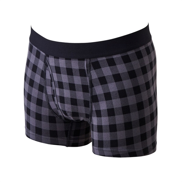 普通丈ブロックチェックプリントボクサーブリーフ(前あき） メンズ