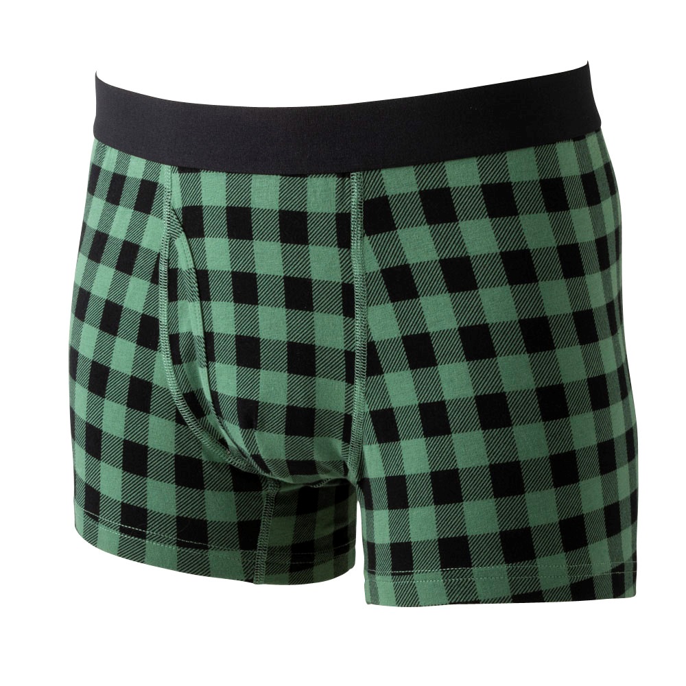普通丈ブロックチェックプリントボクサーブリーフ(前あき） メンズ