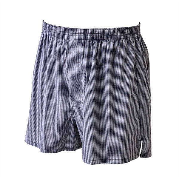 よりどり布帛トランクス ギンガムチェック メンズ(クロ-3XL)
