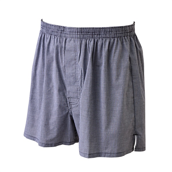 よりどり布帛トランクス ギンガムチェック メンズ(クロ-4XL)