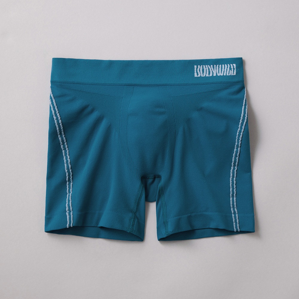 ボクサーパンツ 前とじ e-BOXER セミロング サイドライン