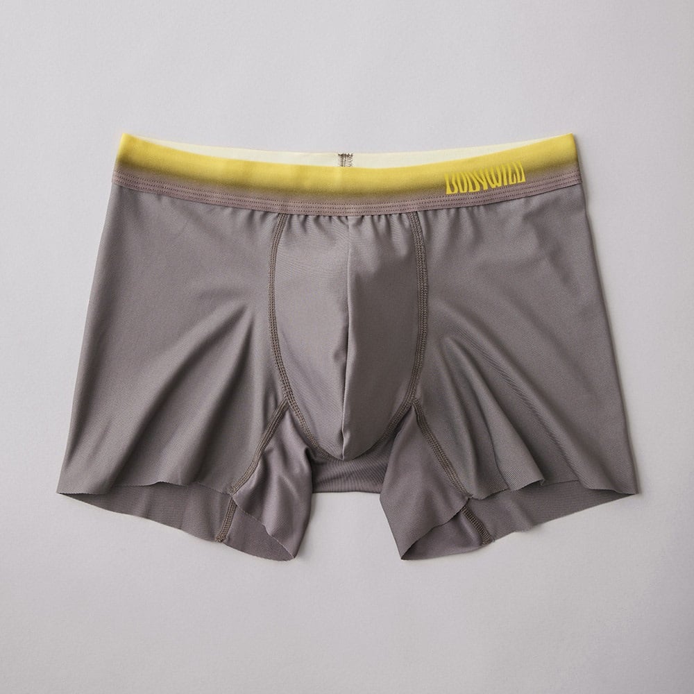 BODY WILD(ボディワイルド) ボクサーパンツ 前とじ EZX カットオフ 腰ゴムグラデーション BODYWILD メンズ(チャコ－ルグレ－-LL)