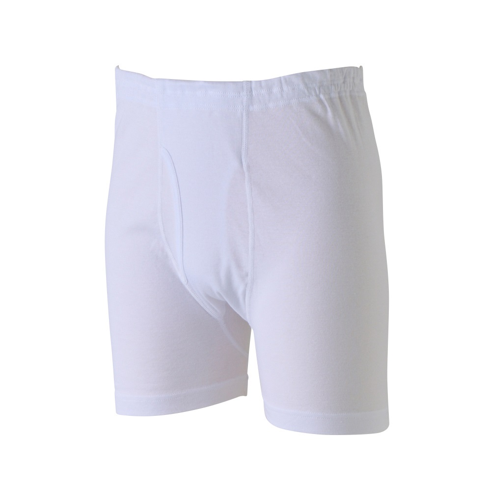 前あきサルマタ オーガニックコットン100％（身生地） フライス編み メンズ(シロ-3XL)