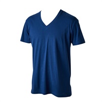 半袖VネックTシャツ オーガニックコットン100％ 天竺編み メンズ(コイアオ-S)