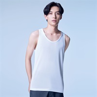 タンクトップ COOL強力抗菌 メンズ トップバリュ PEACE FIT(ピースフィット)(シロ-S)