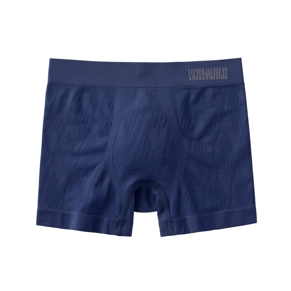 BODY WILD(ボディワイルド) ボクサーパンツ 前とじ 3D-BOXER 成型 ダイヤチェック柄 BODYWILD メンズ(コイアオ-M)