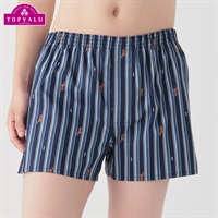 立体設計 綿100％サテントランクス（前あき） メンズ(コイアオ-M)