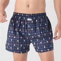 Hush Puppies チェックトランクス メンズ(コイアオ-M)