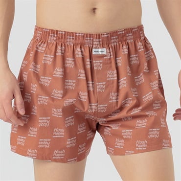 Hush Puppies ロゴトランクス メンズ(ウスアカ-M)
