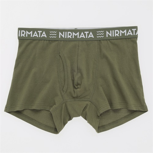 NIRMATA 綿ノーマルボクサーブリーフ メンズ(コイミドリ-M)