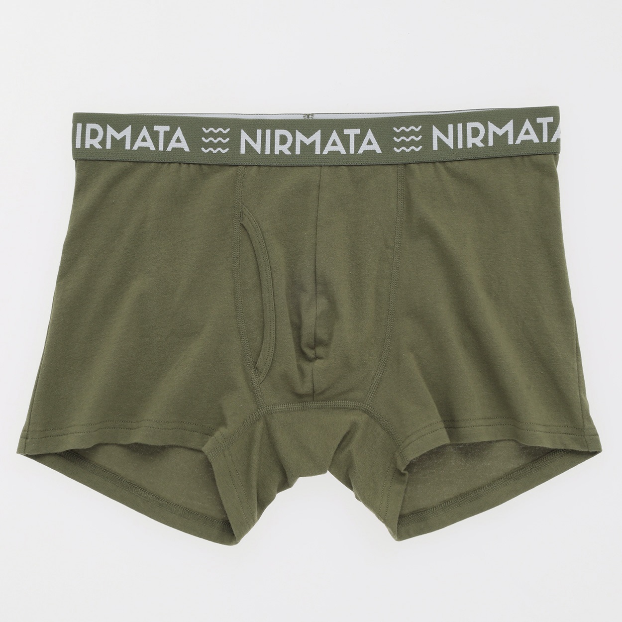 NIRMATA 綿ノーマルボクサーブリーフ メンズ(コイミドリ-LL)
