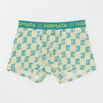 NIRMATA YEAHプリント総柄ボクサーブリーフ メンズ(ミドリ-M)