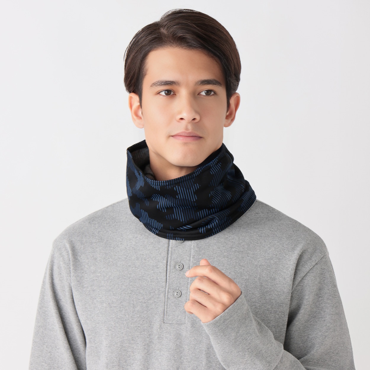 オトコの温活ネックウォーマー 裏ボア 迷彩柄 メンズ | イオンスタイル