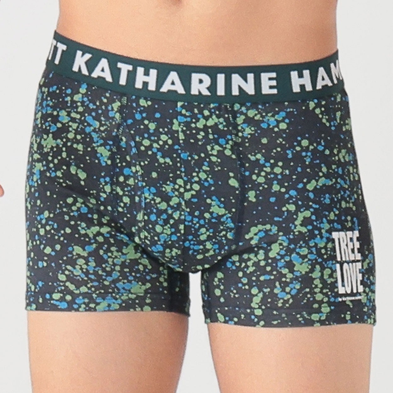 SAVING THE PLANET by KATHARINE HAMNETT ノーマル総柄前あきボクサーブリーフ メンズ(アオ-LL)