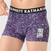 SAVING THE PLANET by KATHARINE HAMNETT ノーマル総柄前あきボクサーブリーフ メンズ(ムラサキ-M)