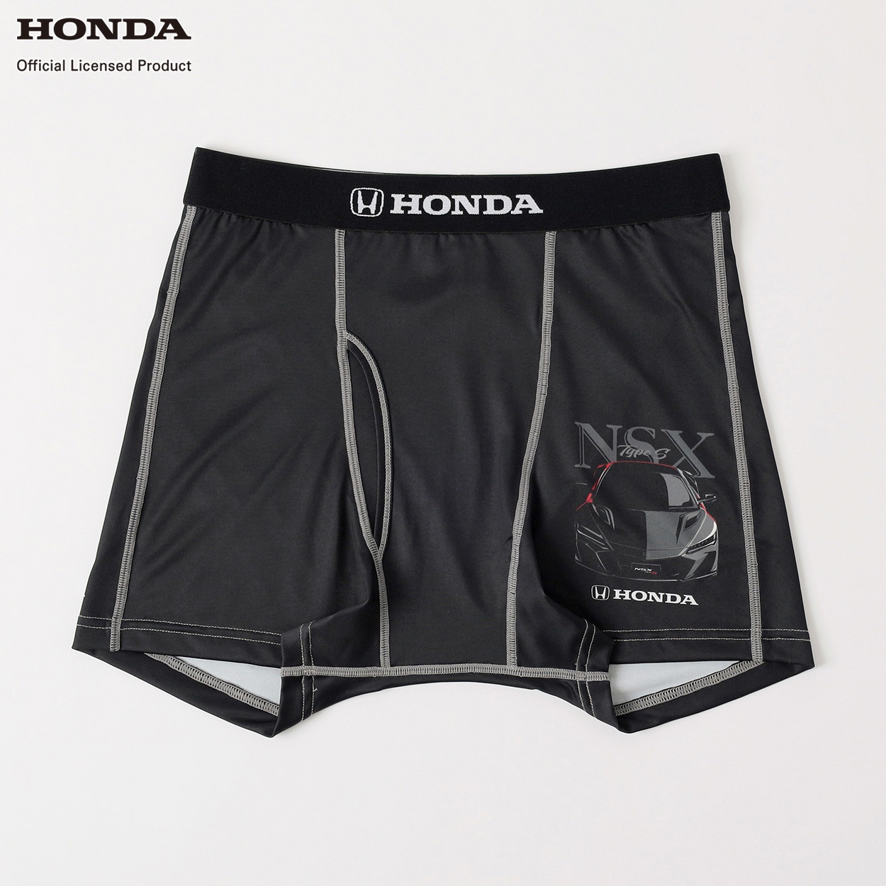 Ｈｏｎｄａ NSXパネル柄ボクサーブリーフ(前あき） メンズ(クロ-XL)