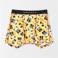まごごろパンダ総柄ボクサーブリーフ(前あき） メンズ(キイロ-M)
