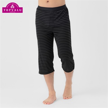 前ボタンロングパンツ ボーダー COOL強力抗菌 メンズ トップバリュ PEACE FIT(ピースフィット)