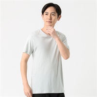 GUNZE(グンゼ) COMFORT UNDERWEAR 半袖丸首シャツ やわらか保湿加工 メンズ(グレー-M)