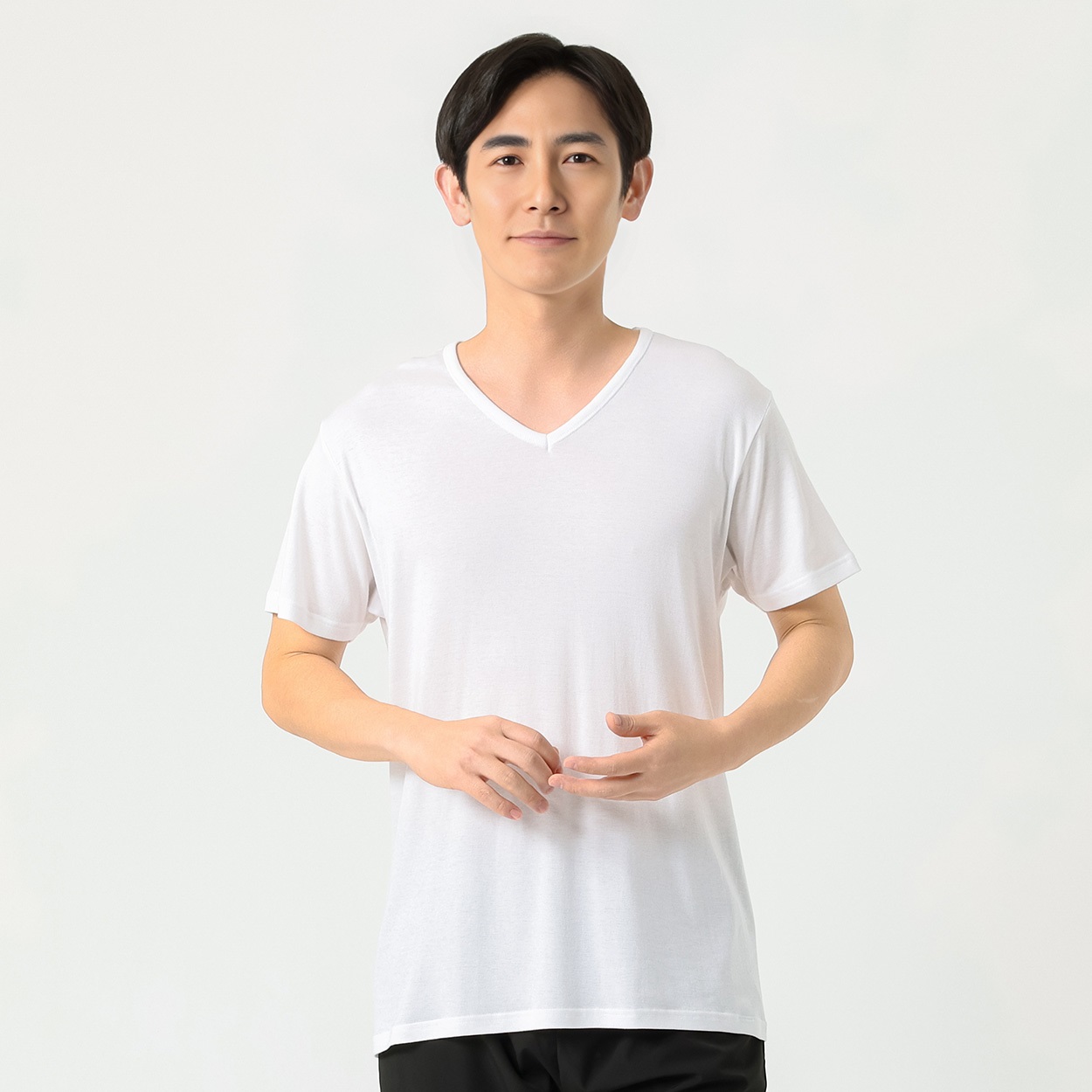 相模ウェア GUNZE(グンゼ) COMFORT UNDERWEAR 半袖V首シャツ やわらか保湿加工