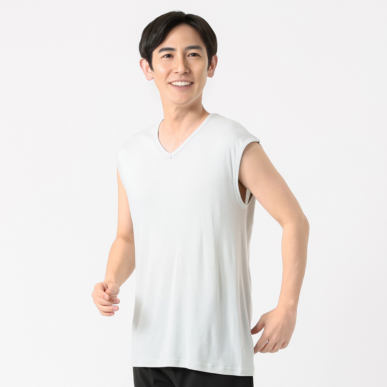 GUNZE(グンゼ) COMFORT UNDERWEAR V首スリーブレスシャツ やわらか