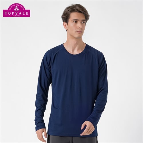 DRY 長袖クルーネックTシャツ メンズ トップバリュ BODY SWITCH(ボディスイッチ)(Ａコイアオ-S)