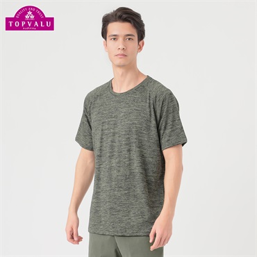DRY 半袖クルーネックTシャツ メンズ トップバリュ BODY SWITCH(ボディスイッチ)(Ａミドリ-S)