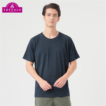 DRY 半袖クルーネックTシャツ メンズ トップバリュ BODY SWITCH(ボディスイッチ)(Ａアオ-S)