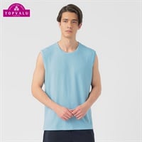DRY スリーブレスシャツ メンズ トップバリュ BODY SWITCH(ボディスイッチ)(ウスアオ-S)