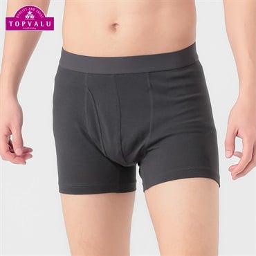 PEACE FIT COOLメッシュ前開きレギュラーボクサー(無地) メンズ トップバリュ PEACE FIT(ピースフィット)(チャコ－ルグレ－-M)