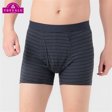 PEACE FIT COOLメッシュ前開きレギュラーボクサー(ボーダー) メンズ トップバリュ PEACE FIT(ピースフィット)(コイアオ-M)