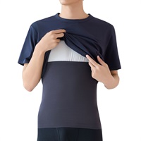 COOLコットン 腹巻 メンズ トップバリュ PEACE FIT(ピースフィット)(クロ-M-L)