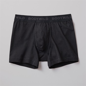 BODY WILD(ボディワイルド) ボクサーパンツ 前あき 綿ベア天竺 デニム調 BODYWILD メンズ(クロ-M)
