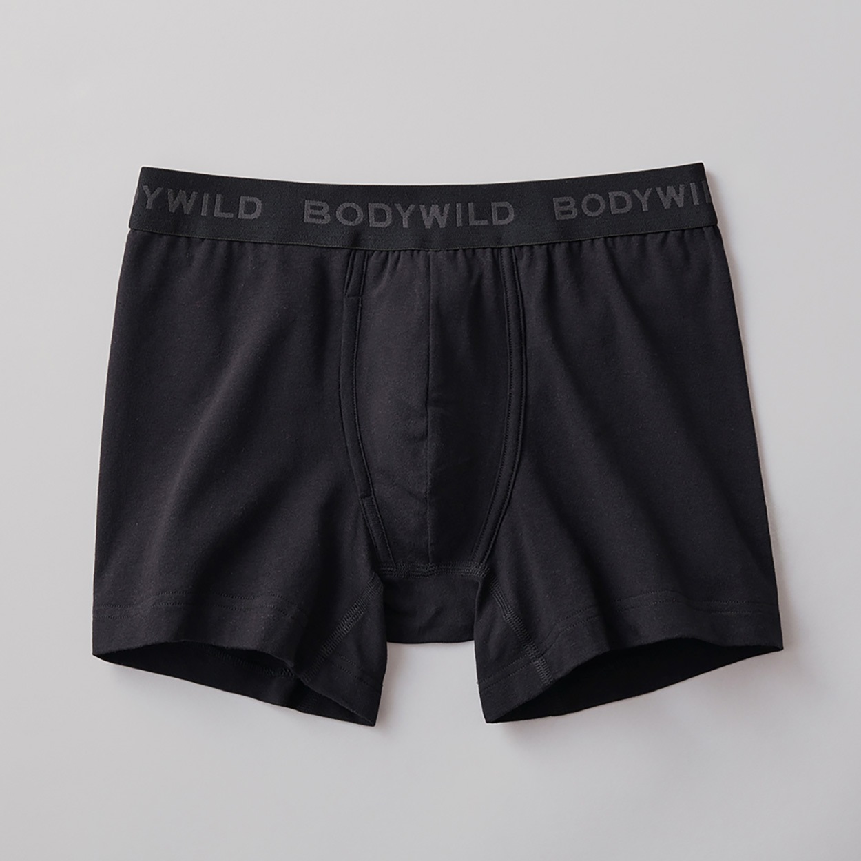 BODY WILD(ボディワイルド) ボクサーパンツ 前あき 綿ベア天竺 無地
