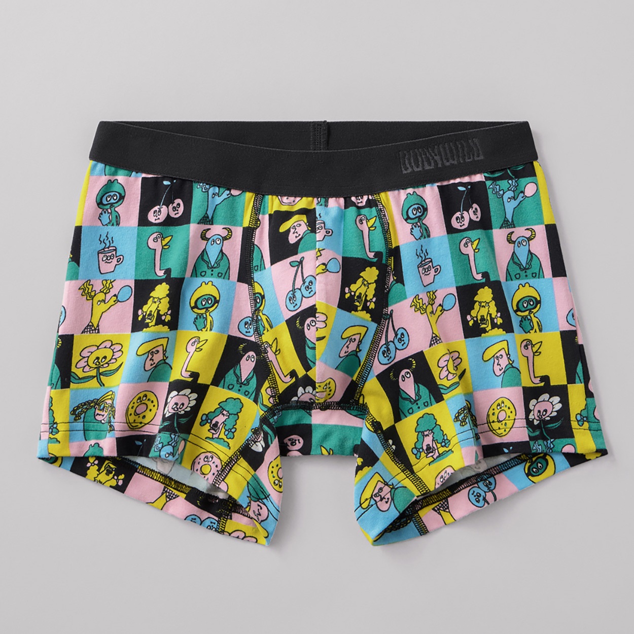 BODY WILD(ボディワイルド) ボクサーパンツ 前とじ 綿ベア天竺 ポップ