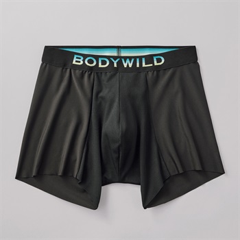 BODY WILD(ボディワイルド) ボクサーパンツ 前とじ カットオフ フロントメッシュ BODYWILD メンズ(クロ-M)