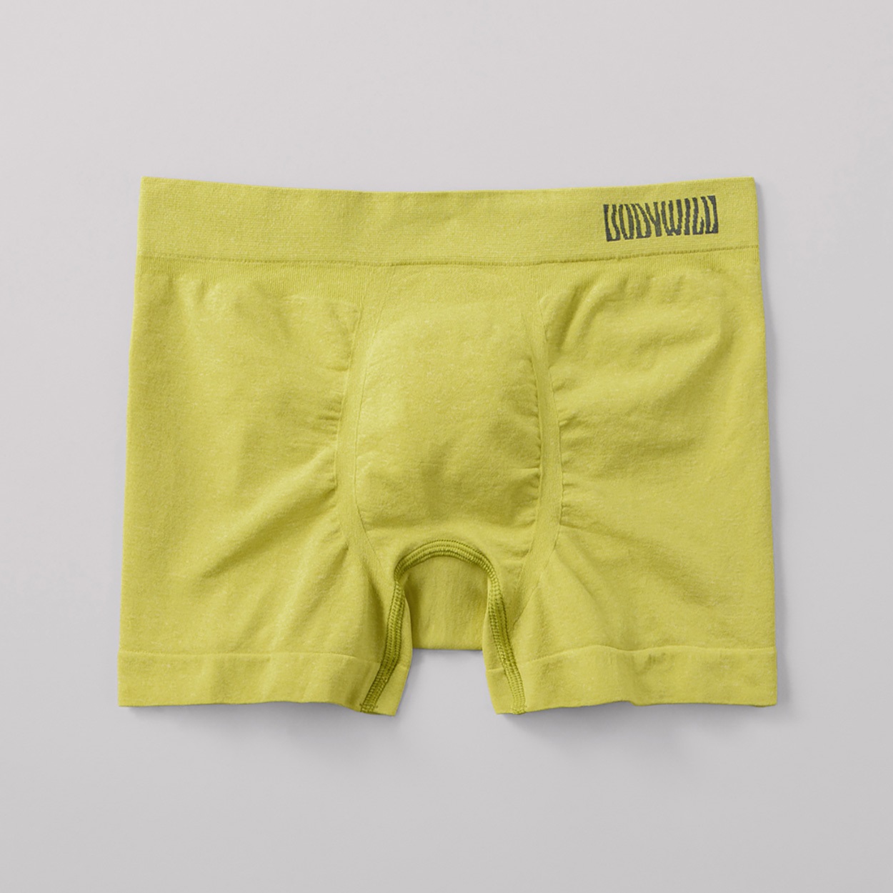 BODY WILD(ボディワイルド) ボクサーパンツ 前とじ 3D-BOXER 成型 杢 BODYWILD メンズ(ウスキイロ-L)