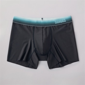 BODY WILD(ボディワイルド) ボクサーパンツ 前とじ EZX カットオフ 腰ゴムグラデーション BODYWILD メンズ(クロ-M)