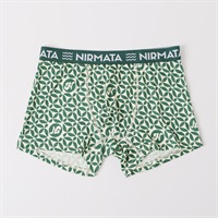 NIRMATA プリントボクサーブリーフ パターン総柄 メンズ(ミドリ-M)