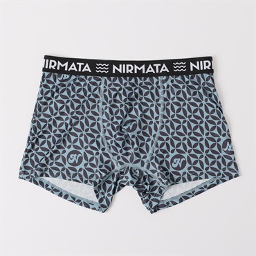 NIRMATA プリントボクサーブリーフ パターン総柄 メンズ(コイアオ-M)