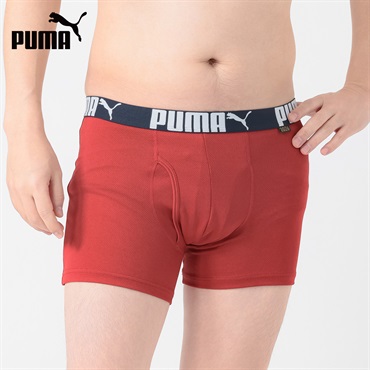 PUMA(プーマ) PUMA接触冷感ハニカムメッシュボクサー メンズ(アカ-M)