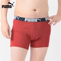 PUMA(プーマ) PUMA接触冷感ハニカムメッシュボクサー メンズ(アカ-M)