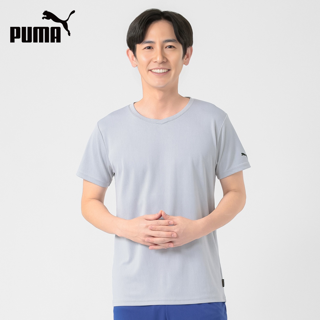 PUMA(プーマ) PUMA接触冷感ハニカムメッシュショートスリーブシャツ メンズ(シロ-LL)