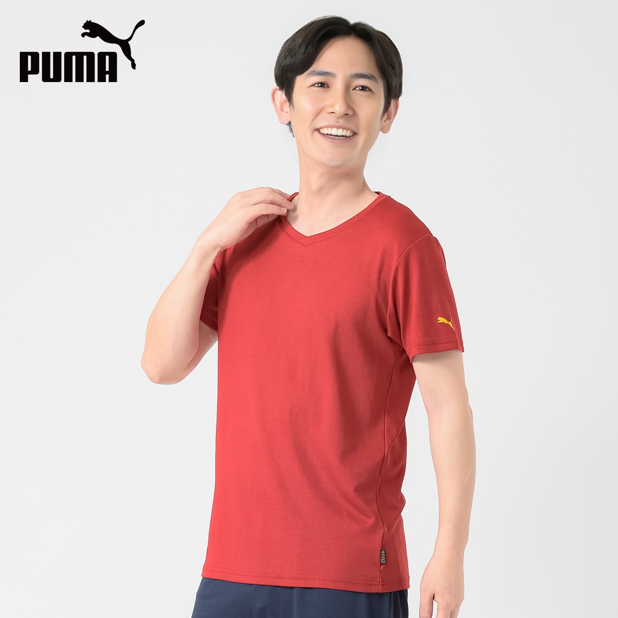 PUMA(プーマ) PUMA接触冷感ハニカムメッシュショートスリーブシャツ メンズ(アカ-LL)