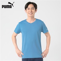 PUMA(プーマ) PUMA接触冷感ハニカムメッシュショートスリーブシャツ メンズ(ウスアオ-M)