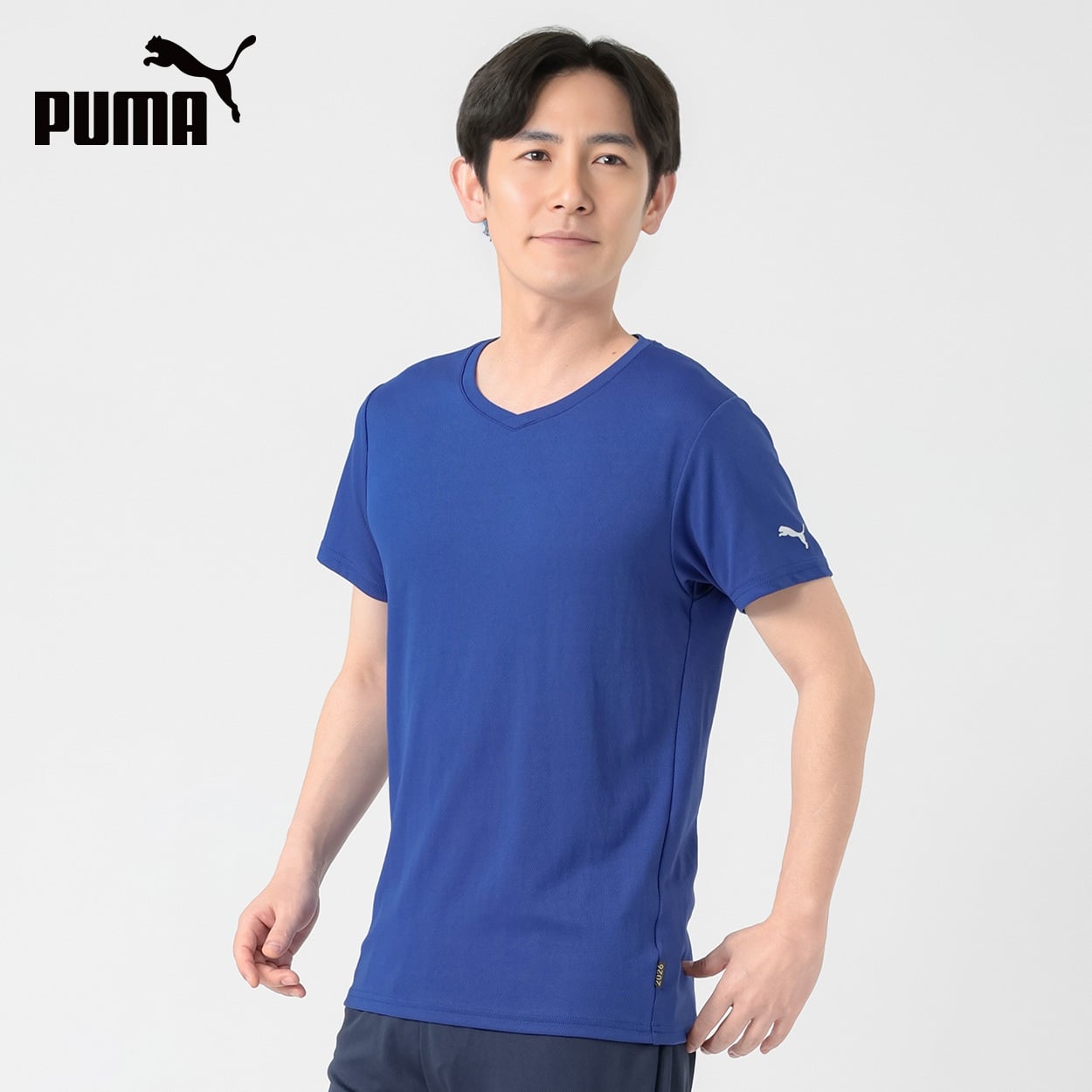 PUMA(プーマ) PUMA接触冷感ハニカムメッシュショートスリーブシャツ メンズ(アオ-M)